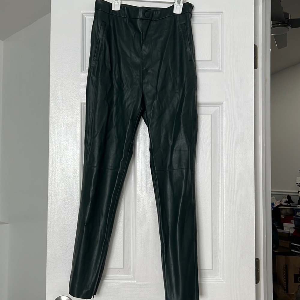 Zara faux leather pants